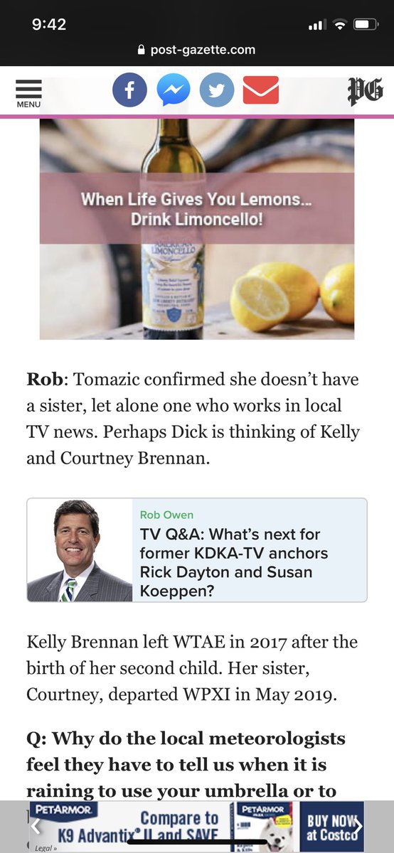 Woke up to lots of messages! Hello <a href="/RobOwenTV/">Rob Owen</a> from Courtney and Kelly Brennan! We love <a href="/JenniferTomazic/">WPXIJennifer Tomazic</a> and if she wants to joins our sister gang, she is welcome!! 😂😂 <a href="/kellybrennan412/">Kelly Brennan</a>