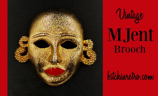 RetroCEO's tweet photo. Vintage and unusual #tribal gold tone #mask by #MJent. The #cherryred enamel #lips are hard to miss! Multi-textured and sure to be a conversation starter!!
#vintagejewelry #lipstick #retro #giftideas #fashion #WednesdayVibes #brooch #broochaddicts #red
https://t.co/cw9g52ECDv https://t.co/MSKJasQN3p