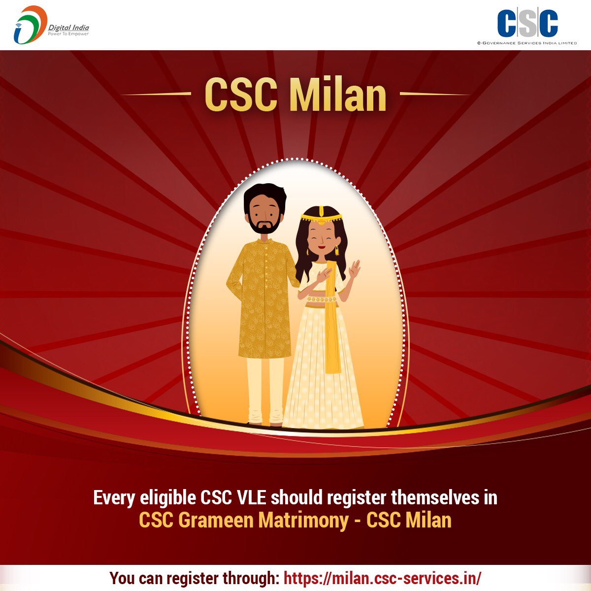 ashi_apple's tweet photo. Let us support every eligible bachelor and register them in CSC Grameen Matrimony

राम बनाये जोड़ी , CSC मिलाए जोड़ी !!

@CSCegov_ @cscharyana @dintya15 @PatankarRishi https://t.co/lQGdLz8rhP