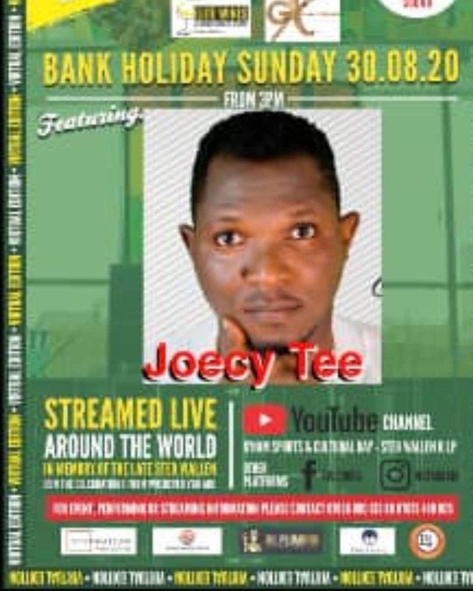 JoecyTee's tweet photo. Hi Fam! Join me this Sunday 30 August 2020 as I will be performing at the ' Birmingham Sports & Cultural Day π¬π§. Time: 3pm UK and NG time. Kindly use the link below to attend https://t.co/YunkVNYB27
#JoecyTee
#Birmingham
#sportsandculturalday
#StedWallen
#Annettebee
#GXSquad https://t.co/5aAdpxRc7D
