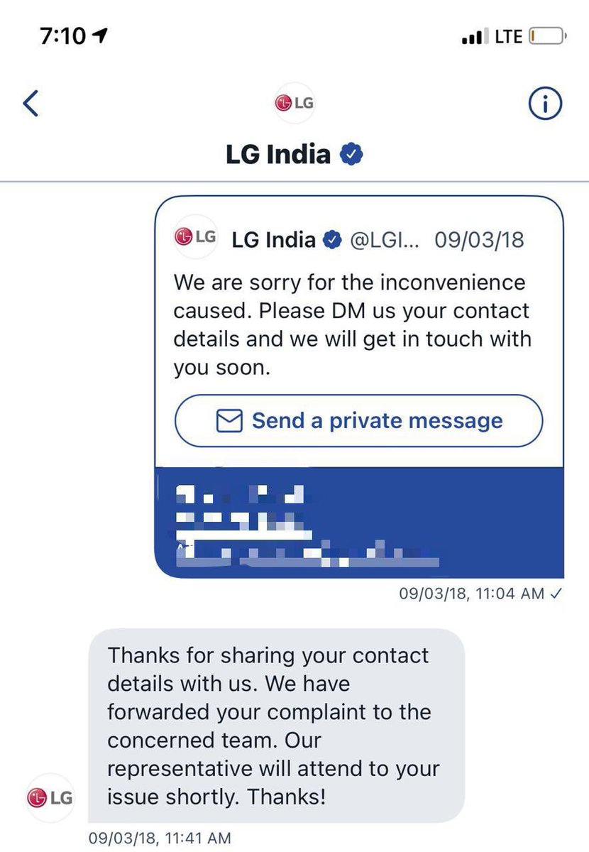 DardaAkshay's tweet photo. @LGIndia Attaching screenshot for contact details shared in 2018 for same issue faced, no resolution as of date. https://t.co/0bO3s59ILQ