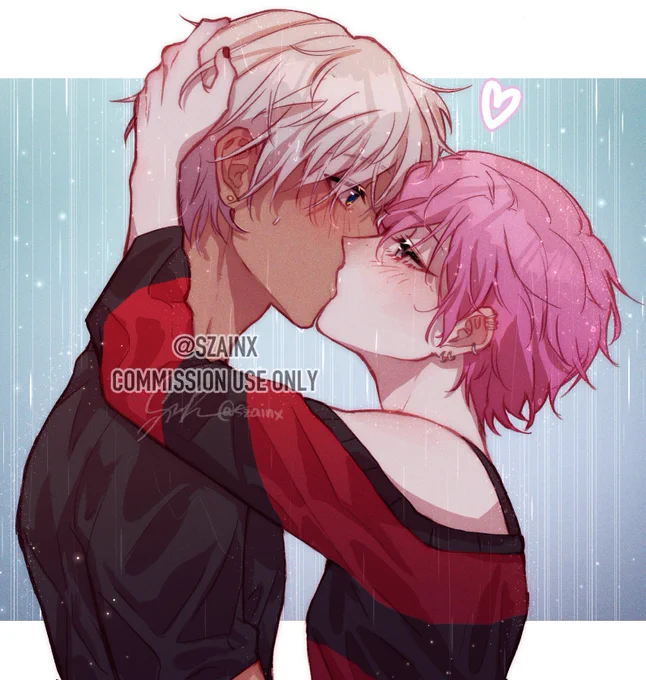 One of the sketch commission batches that I've finished! Commissioners' MCs with their favorite demon🥺💕 commissioned by @thalfox and @stayxfierce !! #obeyme #commission #obeymemammon #obeymelucifer 