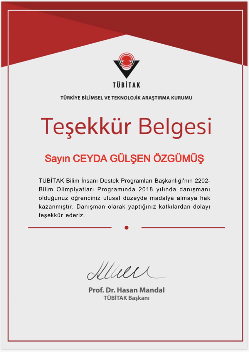 Cecozzie's tweet photo. 2018 ‘de başlayan bir yolculuk..Tebrikler Bora Burak Göker! başarılar hep seninle olsun .. Teşekkürler Tübitak 🙏🏻 #tübitakbilimolimpiyatları #tübitak https://t.co/z1gUdrTHDi