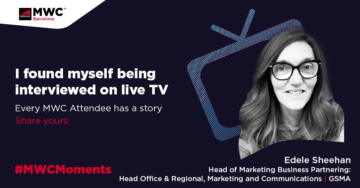 Kickstart your journey to #MWC21 as we celebrate your stories from years past. Every attendee has a story. Check out #GSMA's <a href="/EdeleSheehan/">Edele Sheehan</a>'s here 👉 gsma.at/32u8hT4 

Share your #MWCMoments and tag <a href="/GSMA/">GSMA</a> to be featured next.