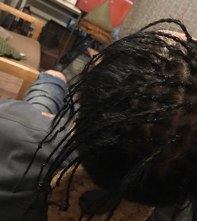 hojaluna's tweet image. NEw⛓hAir BrAiDs
いつもの四つ編みを細く細く細〜く編んだ٩( ᐛ )و
#BraidedStyle #braid #braids #hair #braidedhair #hairstyle #hairs #hairstyle #craft #braidedhairstyles #Styledhair #MensHair #hairpics 
#木場 #T13 #basketballcafe #balltongue 🏀👻 #tokyoeastside