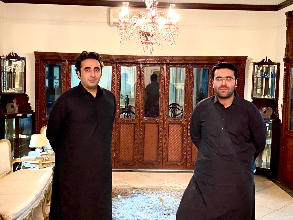 MakhdoomMehboob's tweet photo. Today with Hon’ble Chairman @BBhuttoZardari https://t.co/HL28BkelPX