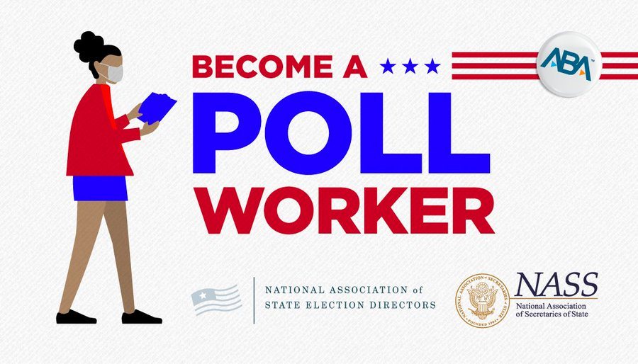 NASSorg's tweet photo. It's important to note, poll workers are hired at the local level. For more information, visit @NASSorg's nonpartisan https://t.co/7LIz5u3Yy1, which features a “Become a Poll Worker” page.
#PollWorkerEsq https://t.co/7bC39B92RK
