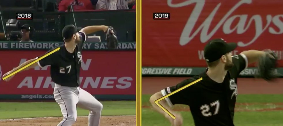 And we saw Giolito throw a no-hitter last night following his 2019 breakout when he adopted a similar arm motion. The industry is learning for many arms there are better ways to throw/organize the body in the delivery  https://twitter.com/mlbnetwork/status/1128642937900789760?lang=en