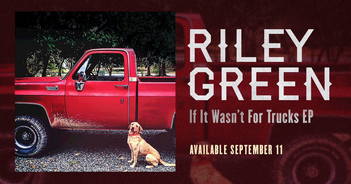 RileyGreenMusic's tweet image. I’ve been using my time off to do a lot of writing and although I can’t play shows for y'all face to face right now, I’m glad I can still share some new music with everyone. Get ready for the "If It Wasn't For Trucks" EP by pre-saving it here: rileygreen.lnk.to/IIWFTEP_Presav…