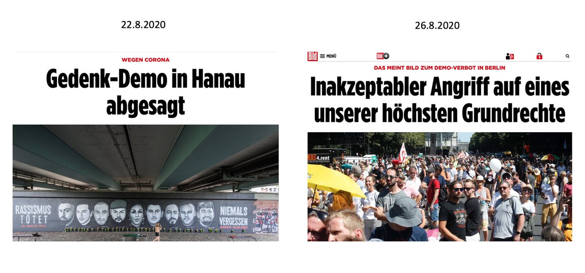 Sorgenboy's tweet photo. Wenn die @Bild will, kann sie nüchtern berichten. Aber ganz offensichtlich nur, wenn es ins Programm passt. 

Mich würde mal die Meinung von @KaiDiekmann zur Haltung der Bild und von @jreichelt interessieren. 

#demo #demov #b2908 #grundrechte #auflagen #demos #Corona #Berlin2908 https://t.co/V8FOR2HnKe