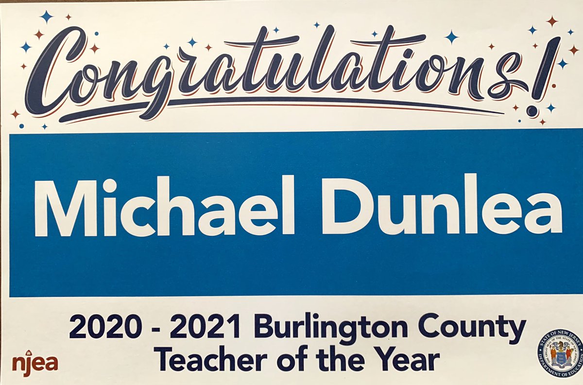 Very honored &amp; excited to be the 2020 <a href="/BurlCoNJDOE/">Burlington County Office of Education</a> Teacher of the Year. <a href="/BurlCountyEA/">Burlington County EA</a> <a href="/NJEA/">NJEA</a> <a href="/NewJerseyDOE/">New Jersey Department of Education</a> <a href="/NBPTS/">National Board</a> <a href="/TabernacleEA/">Tabernacle Education Association</a> <a href="/tabernaclesun/">Tabernacle Sun</a> <a href="/TeacherPrize/">Global Teacher Prize</a> <a href="/MarieBlistan/">Marie Blistan</a> <a href="/Lily_NEA/">Lily Nealon</a> <a href="/SteveBeatty928/">Steve Beatty</a> <a href="/SeanMSpiller/">Sean M. Spiller</a> <a href="/Tabschools/">Tabernacle Schools</a> <a href="/BurlcoTimes/">Burlington County Times</a> <a href="/NNSTOY/">NNSTOY</a> <a href="/NSF/">U.S. National Science Foundation</a> <a href="/NEAToday/">NEA</a> <a href="/NEAFoundation/">The NEA Foundation</a>