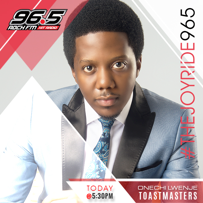 jjsakala's tweet photo. Cheers to my next guest: ONECHI LWENJE, who will be talking all things #TOASTMASTERS today at 17:30 CAT on The Joyride, Only on @965RockFm (@TuneIn Radio! https://t.co/AOLcTIDm3e) https://t.co/mVFuYuvybM