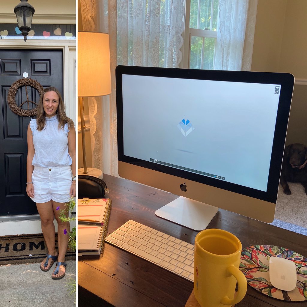 Lara Mamminga (@mrsm_grangerslp) on Twitter photo First day, featuring my home office and the cutest 4-legged co-worker a girl could ask for. SLP year 3, educator year 8. Letās do this! <a href="/GrangerIPSD204/">GrangerMiddleSchool</a> #PawsUp First day, featuring my home office and the cutest 4-legged co-worker a girl could ask for. SLP year 3, educator year 8. Letās do this! <a href="/GrangerIPSD204/">GrangerMiddleSchool</a> #PawsUp