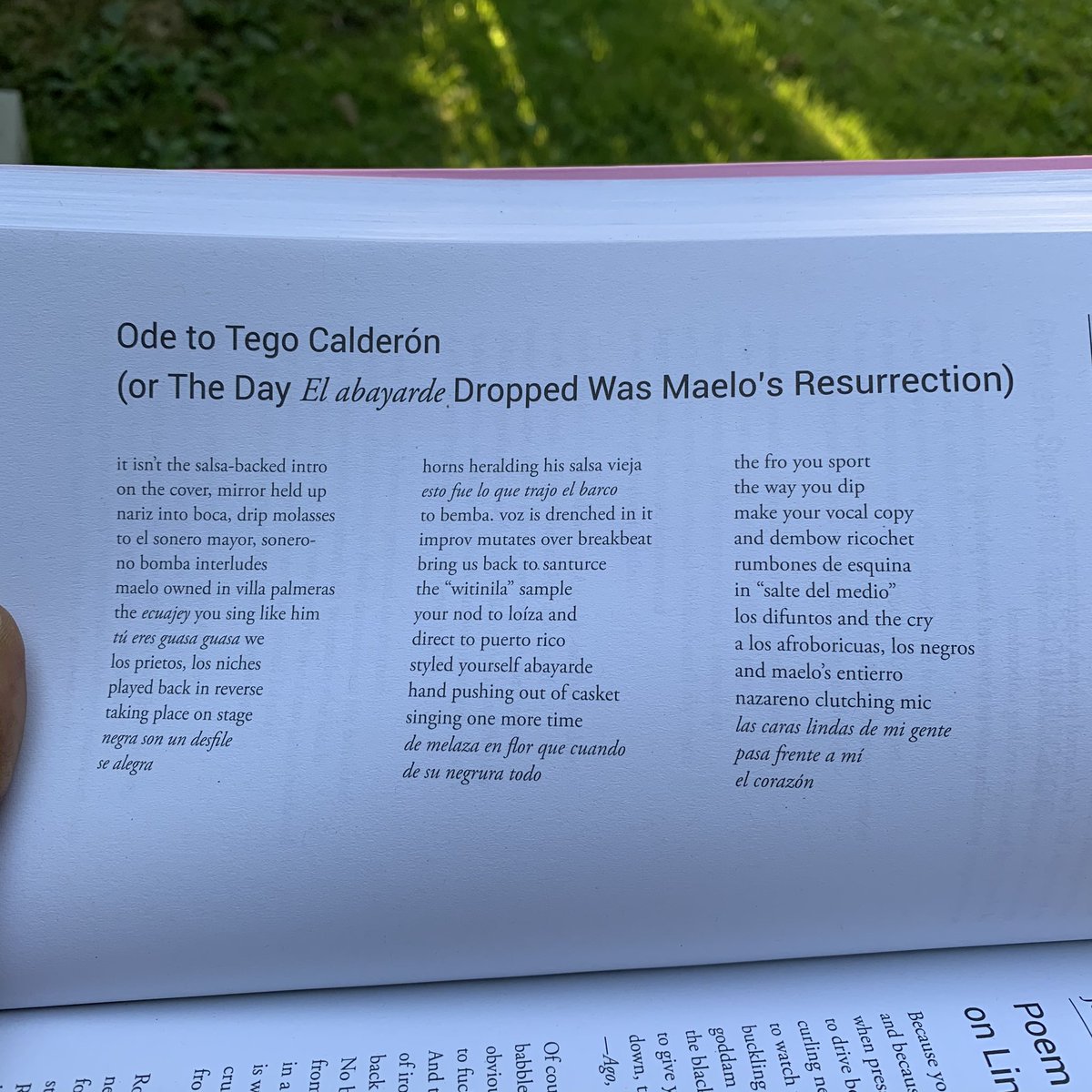 25/31 @breakbeatpoets vol. 4 LatiNext | 2. El Bandolon

and vandal
bandwagons slandered
and branded
handwritten reprimands
–@Nic_Sealey 

what respect can we have for the word “legal” since
“illegal” can describe our skin
–Reyes Ramirez

#TheSealeyChallenge 
#bookstoprisoners