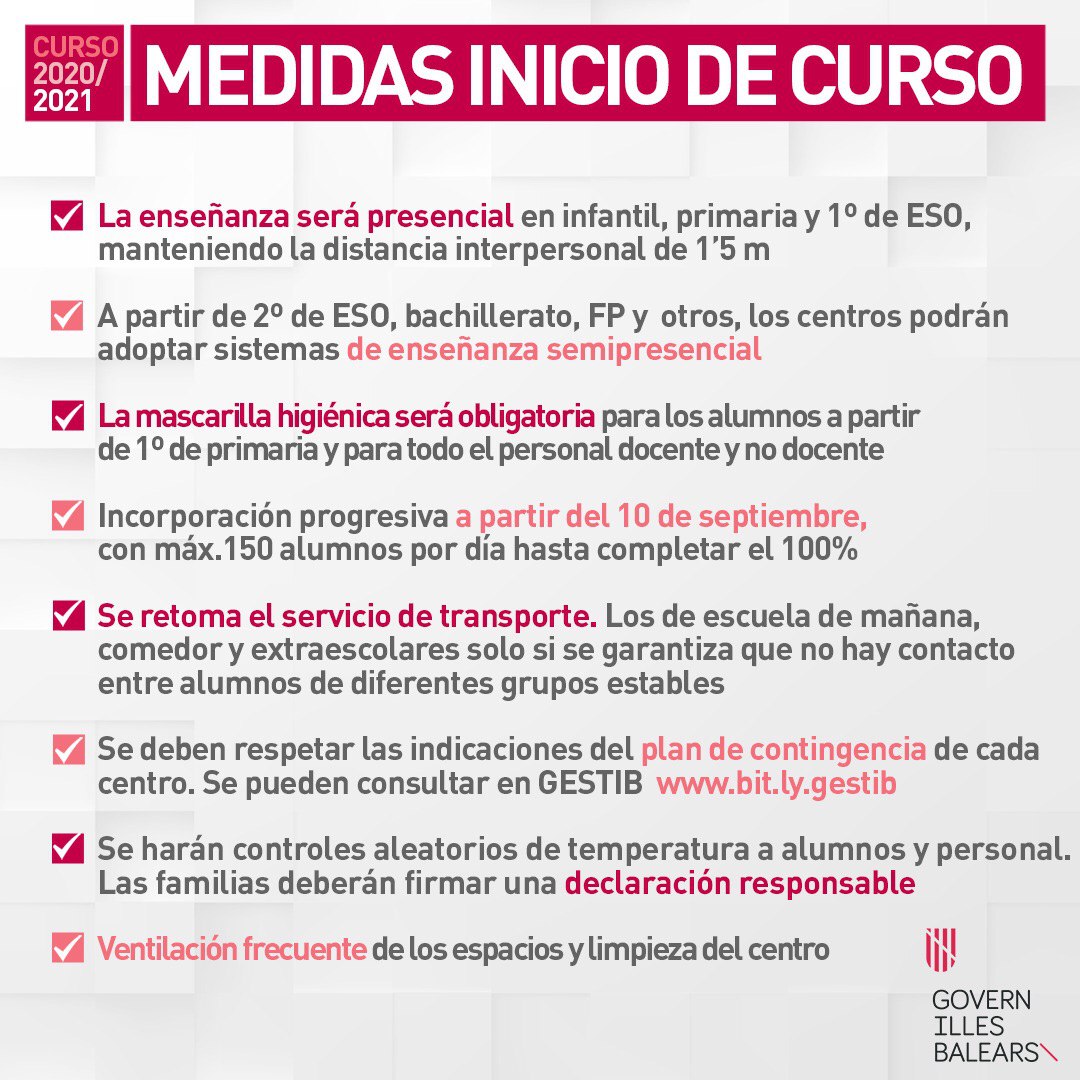 El curs 2020/21 començarà dia 10 de setembre a l'escenari B. Aquí en teniu alguns dels punts més destacats.

Per a més informació: bit.ly/31sF0sMlu