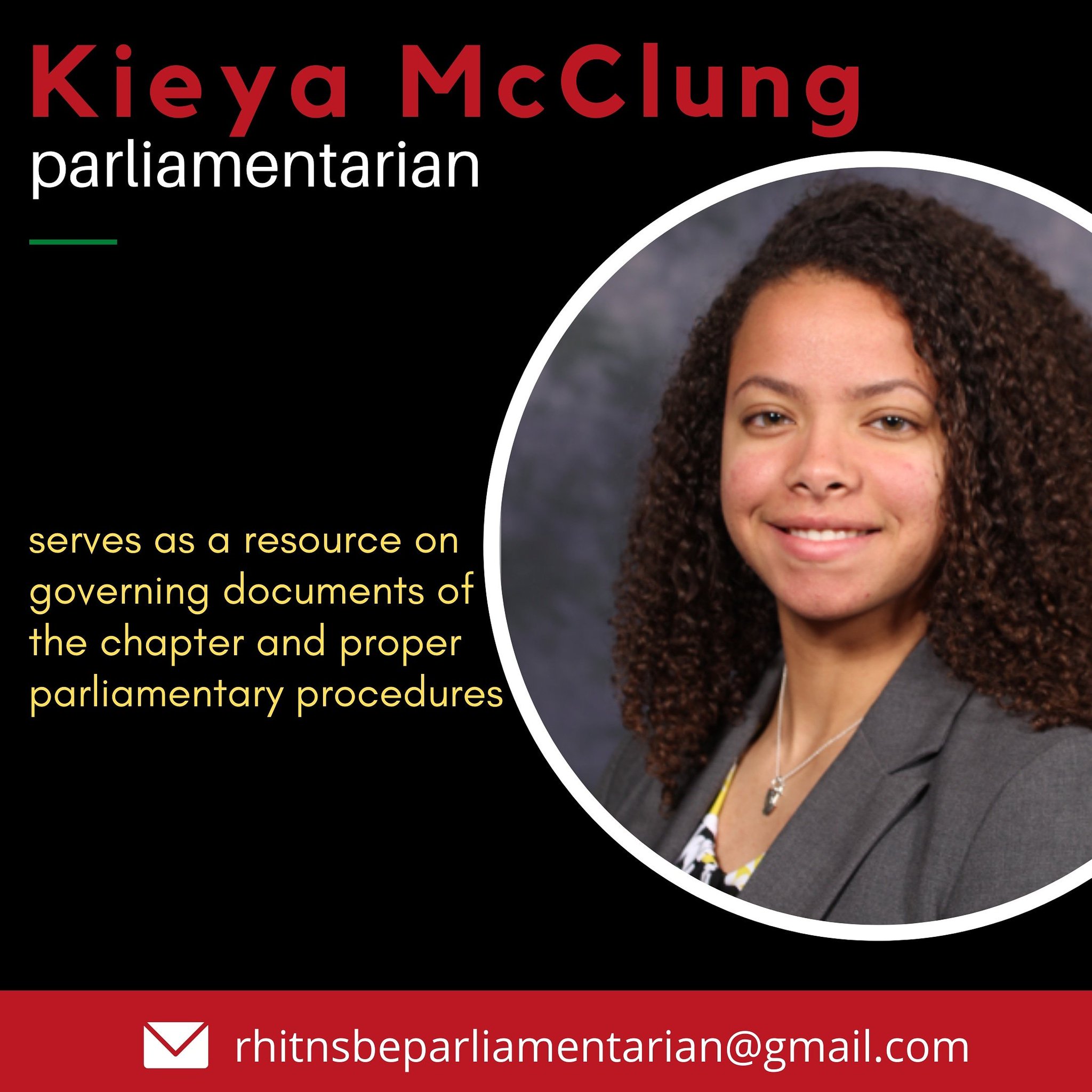 Rose Hulman NSBE on Twitter "Introducing our parliamentarian for the