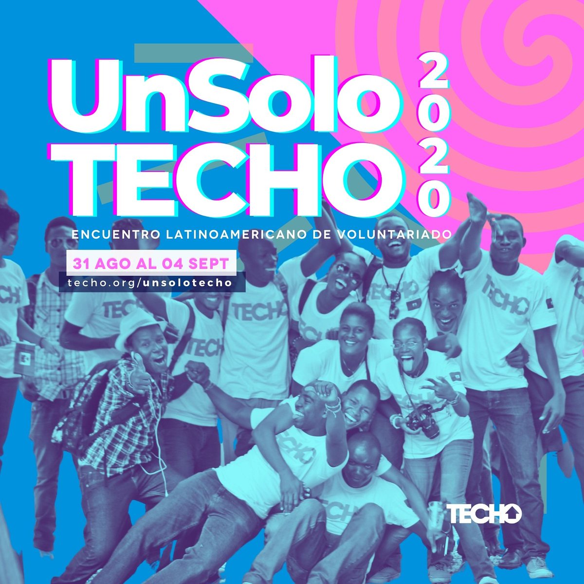 TECHOhn's tweet photo. ¡En TECHO no existen las fronteras!

Para comprobarlo te invitamos a que participes a nuestro Encuentro Latinoamericano de Voluntariado #UnSoloTECHO 🙌🏻💙 en donde participarán más de 18 países, durante 5 días de conexión. https://t.co/4IzI1WXSuE