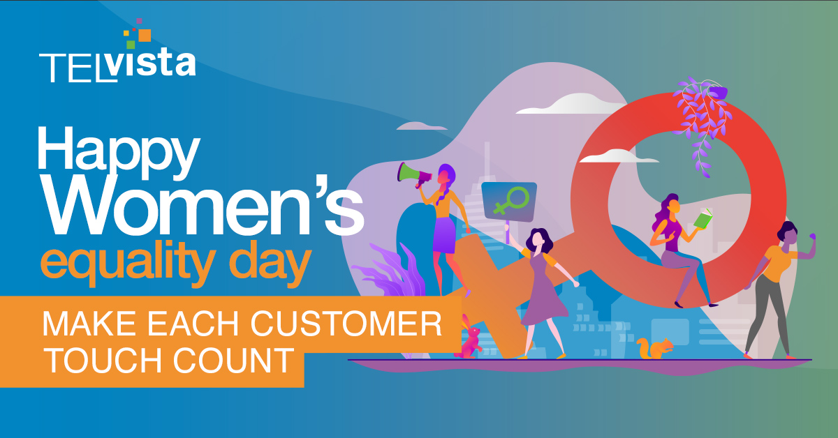 TelvistaUS's tweet photo. Today is #NationalWomensEqualityDay, here's to a future where opportunity knows no gender, where everyone feels a sense of belonging, and diversity is encouraged. #MakeEachCustomerTouchCount #Womens #Diversity https://t.co/uhQgJUvgzj