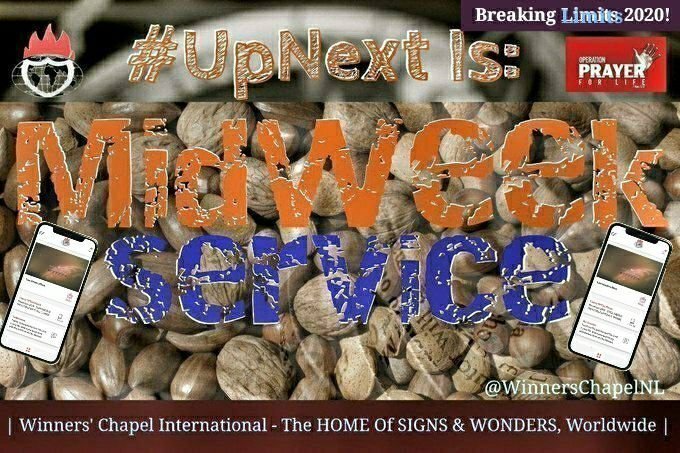 WinnersChapelNL's tweet photo. #MidWeek Communion Service, AUG. 26TH., 2020, At Our Location #Lagos - #Ota #Canaanland From 5.30-7.30pm #Lagos (Or 6.30-8.30pm #CEST ) Is #UpNext [ Pls. #NoteThat Our #MidWeekCommunion #ServiceTimes May Vary In Other #Cities ] | You're Welcome | Winners' Chapel International | https://t.co/fuBpUOf1jy