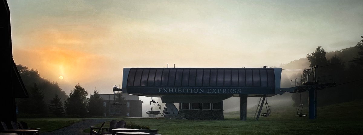 Crisp Early Morning at HoliMont. The End of Summer is Near! #holimont