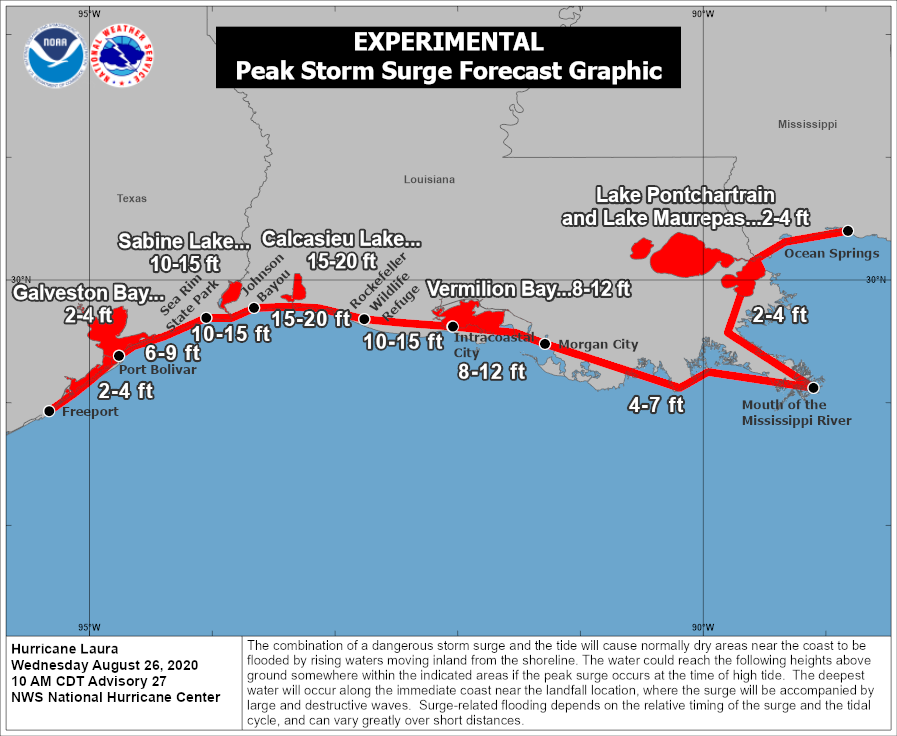 Peak surge potential 15-20 feet!To the east of landfall on Vermillion Bay is JeaneretteOne of the poorest communities in Louisiana. It's 75% African American. Median household income $29,533.We can't forget about these  #environmentaljustice communities.  #ClimateCrisis 1/  https://twitter.com/ChrisGNBCBoston/status/1298468433936486403