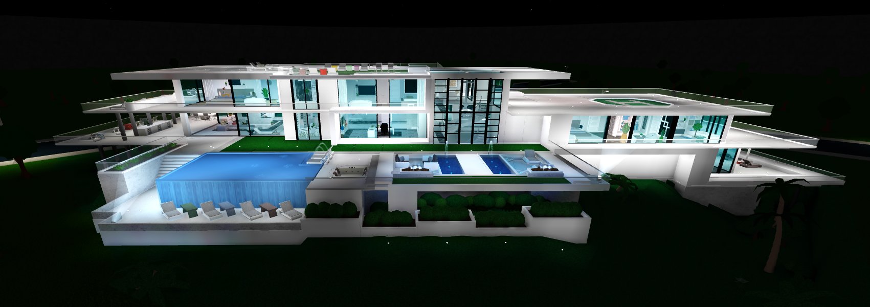 Bloxburg House Builder🏡 on X: , Modern mega mansion