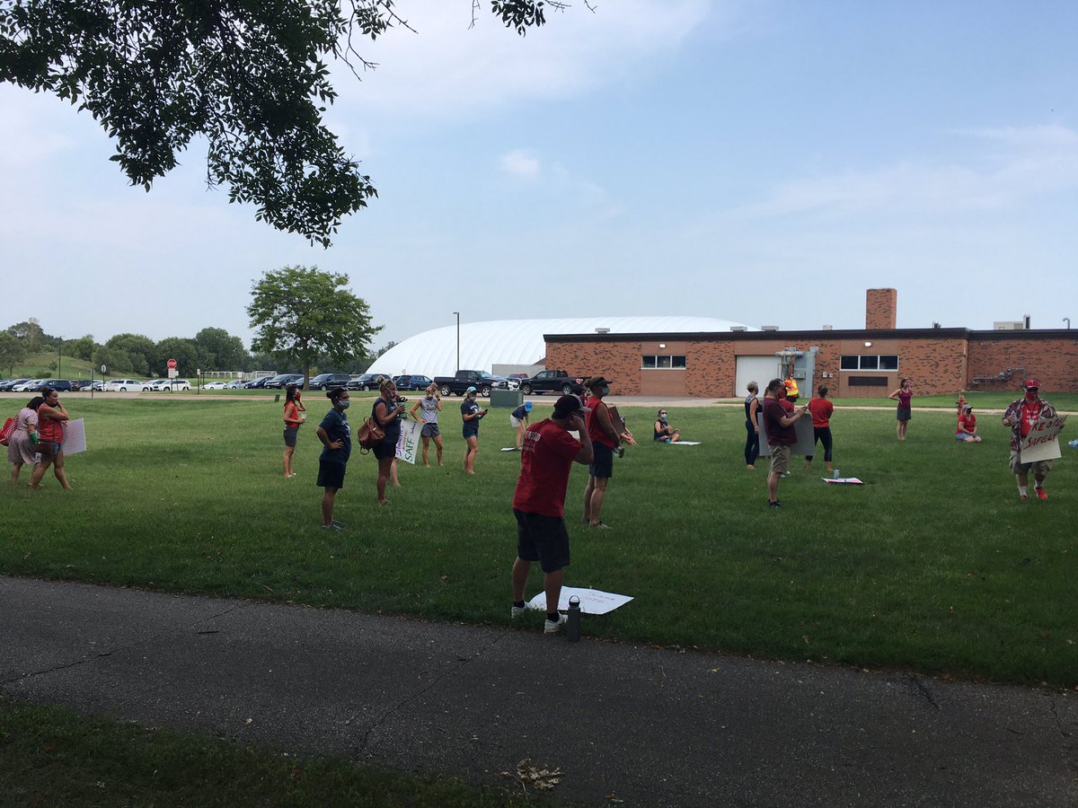 Together, we can reopening our buildings safely. Teachers want our communities safe. #reopensafely