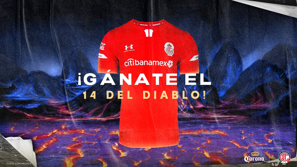 ATENCIÓN DIABLOS‼ <a href="/TolucaFC/">Toluca FC</a> está regalando el jersey
del crack del torneo, el 14 ⚽️👿🔥 Participa:

✅RT y FAV a este tuit.
✅Dinos en una palabra, qué se siente celebrar un gol de tus diablos. Una por tuit usando #CoronaMeLleva

Quien más envíe, ganará🔥
tl.gd/n_1srcird