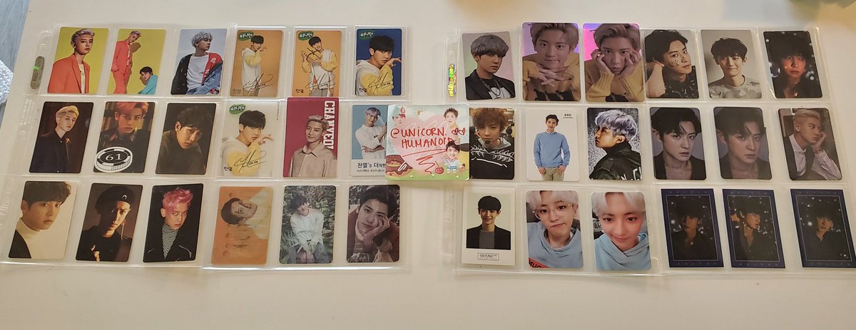 WTS EXO CHANYEOL PHOTOCARD PC BUNDLE SET $250 SHIPPED VIA PRIORITY*can choose 1 set of postcards for free in pic #2 (purple or teal set)flo hologram mama A kr press power coaster exol ace fan kit nature republic nr sunny 10 transparent lotto door sign hans music SG 2020 kyobo