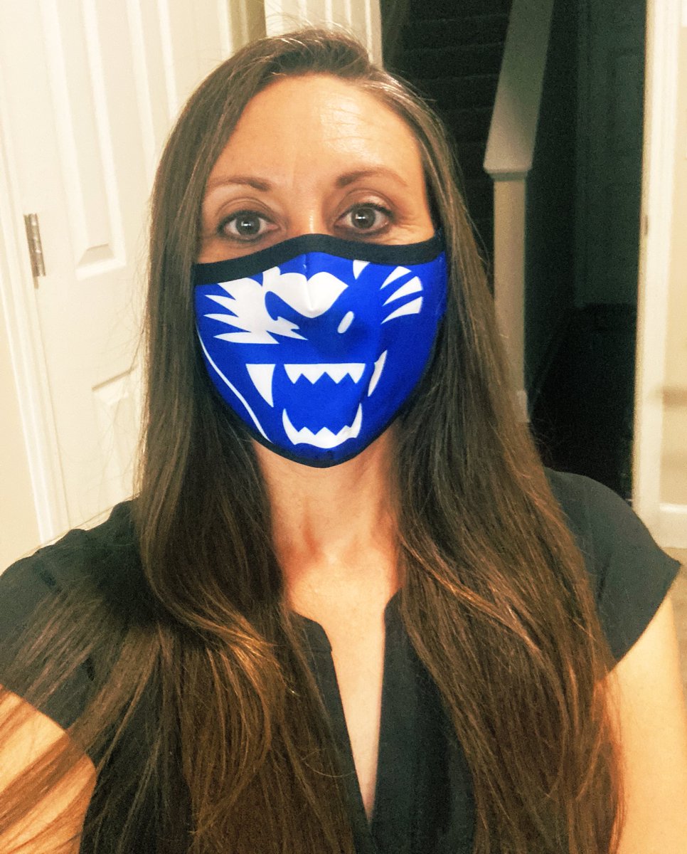 BACianfrone's tweet photo. Y’all, does anyone have a better designed mask (university issued) than this?? 
@GeorgiaStateU @GSUSportAdmin #GSUMaskUp #TheStateWay #SportsBiz #branding https://t.co/2gw9jhmrfc