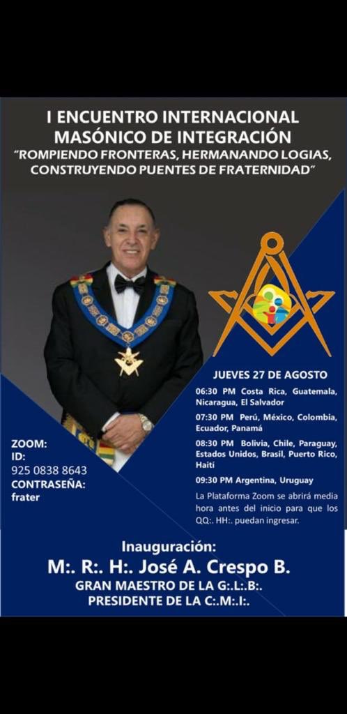logia_sur's tweet photo. Cordialmente invitados :. #MasoneriaGlobal #masoneria #masoneriauniversal #Freemasonry #Freemasons #masoneriaenecuador #hombreslibresydebuenascostumbres #Freemasonry https://t.co/WHUEMuVdLY