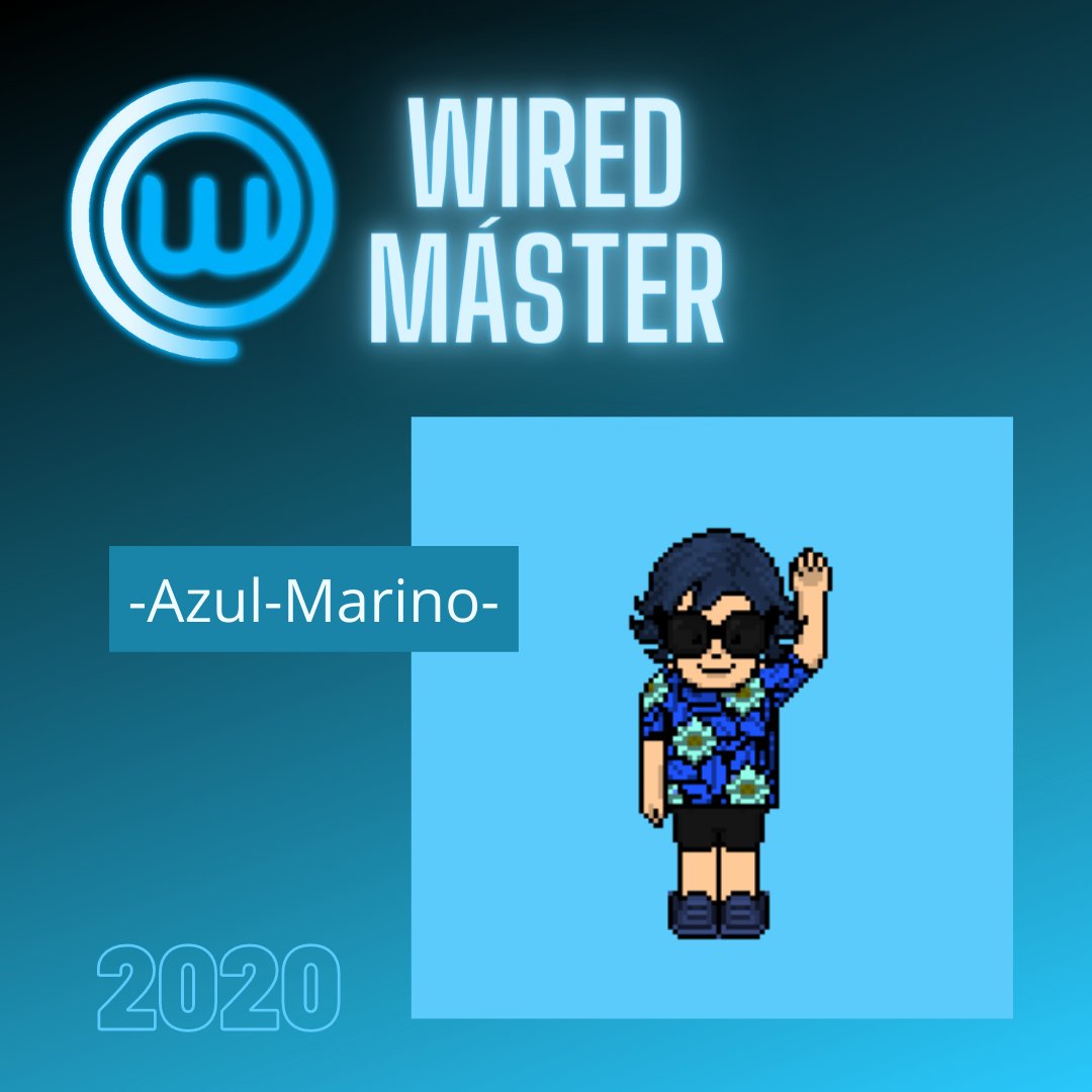 WiredMaster's tweet photo. ¡Hola! Soy -Azul-Marino- y estoy concursando por ser Wired Máster 2020 y ganar los grandiosos 500 créditos, ¿me quieres apoyar? Pues, dale like y rt a este tweet y ya lo estarás haciendo. Te invito también a acompañarme en esta divertida travesía.

@AzulMarinoh 
@Habbovisa https://t.co/tPJDYY0DuM
