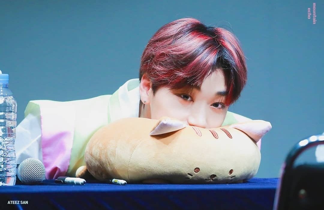 San is so cute I want to squish him, don’t you?  @ATEEZofficial