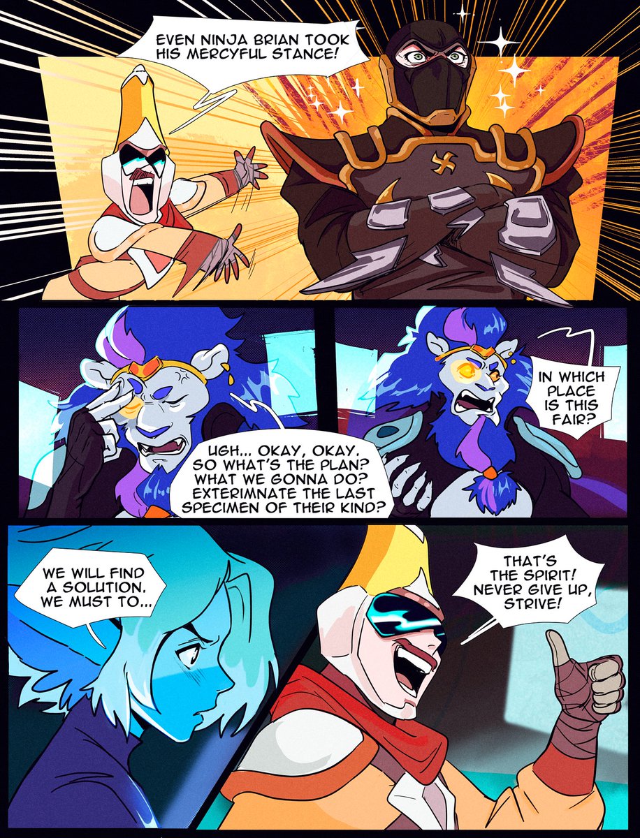 1\4
My Starlight Brigade fan comic, which I made last winter, but only now decided to put it on a public display. A kind of homage to the epic original music video. Which I've watched 100s times

? @TWRPband , @LordDirk , @OldSwifty , @AngryangryD , and all @KotLT_Animation team 