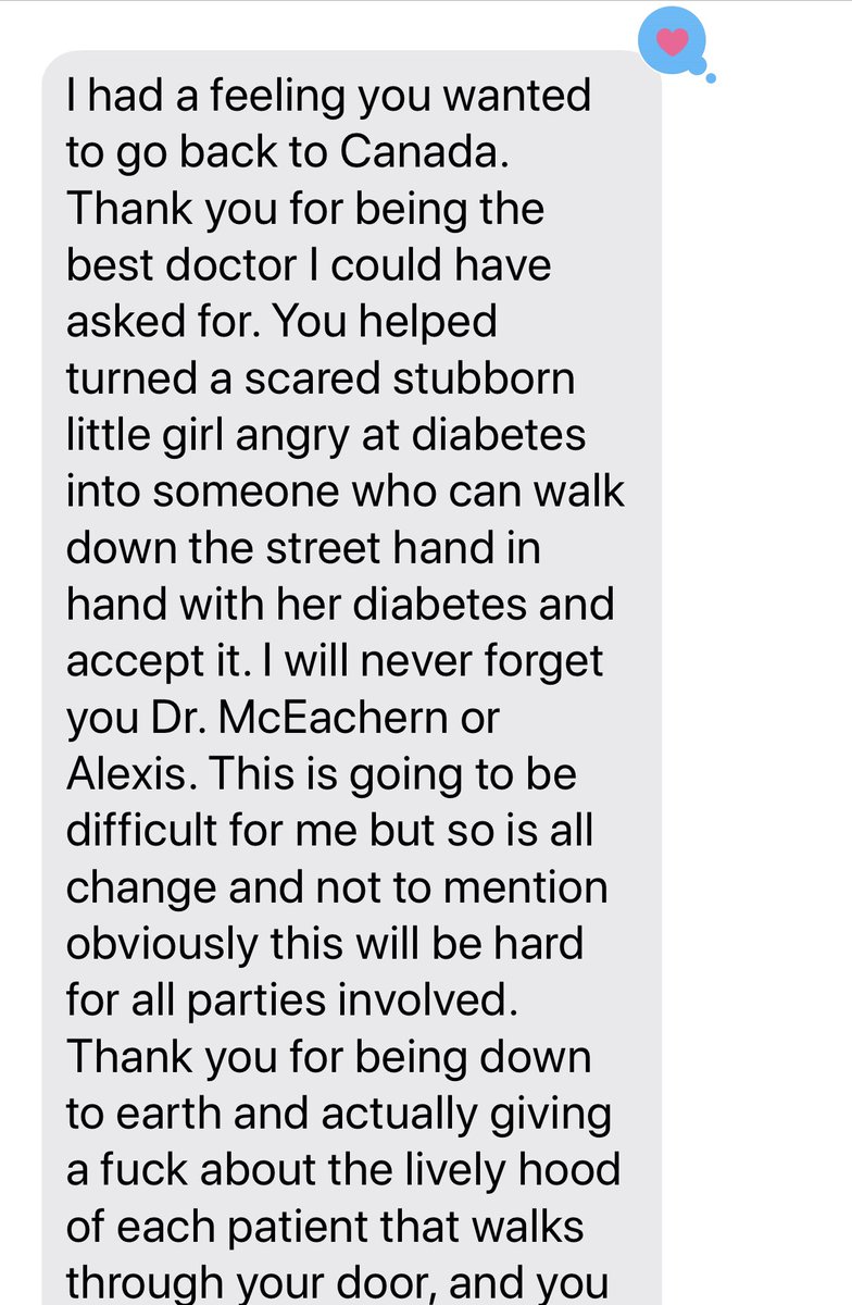 But, then, I get a text from a patient I’ve known since 2003. And I know that kids with diabetes are going to be just fine as adults even if their A1c doesn’t show it now.  @MelindaMWedding  @DiabeticDadUK  #type1diabetes