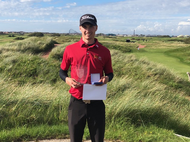 From start to finish @camadam03 stormed to victory at the #FaldoSeries England North Championship at @StAnnesOldLinks. Unlike the weather, he produced a consistent display with two remarkable 68s to claim the championship and secures his invite to @aesgc. 💨🌧️☀️🏆
