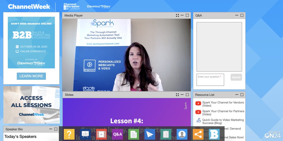 Noah_Selzler's tweet photo. "Channel Partners will not do ANYTHING that won't directly benefit their business." GREAT #ChannelWeek session from @HeatherMargolis this morning! @DG_Report @ChannelMktr https://t.co/wGTBd4oZet