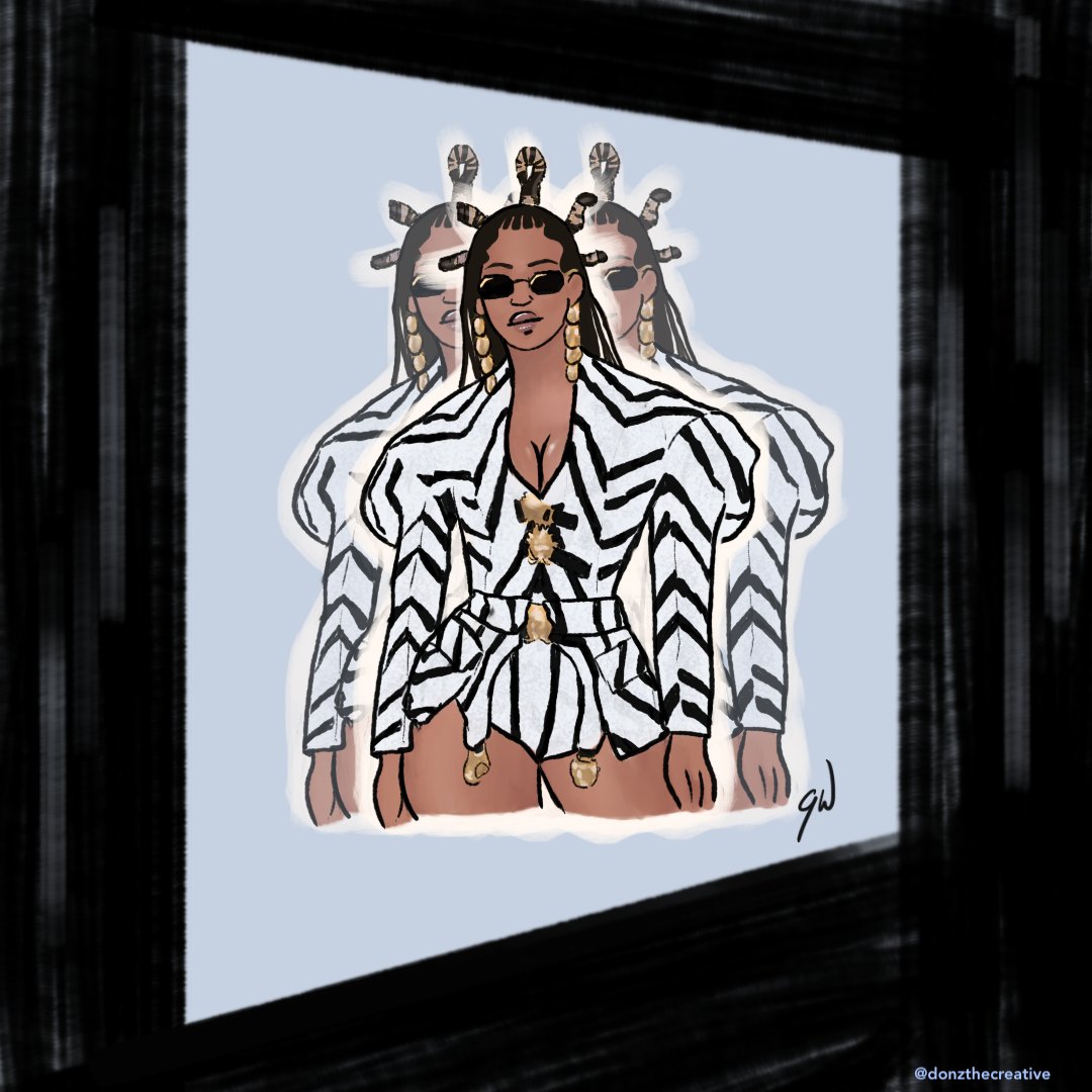 Part 2: <a href="/Beyonce/">BEYONCÉ</a> in custom <a href="/lozamaleombho/">Loza Maléombho</a>!
I love the pattern of this one! #BlackIsKing