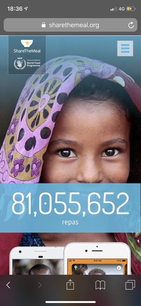 SouChez's tweet image. Sharethemeal pour permettre à des enfants familles de manger, c’est un site mondial, qui aide d’innombrables pays, Liban, Ouganda ext c’est vraiment minime 90 centimes à offrir pour un repas et ça peut allez jusqu’à 5€ merci 🙏