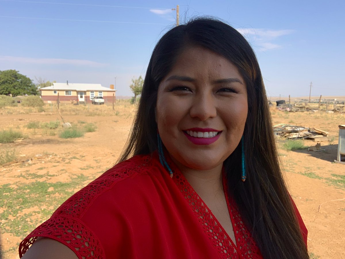 jourdanbb's tweet image. Temporary broadcast setting: Navajo rez with my grandma &amp;amp; cheii’s house in the background, rez cats running around, I hear my family talking 💕 I love it because in front of me &amp;amp; under my feet, I’m reminded why I do what I do. #NativeJournalism