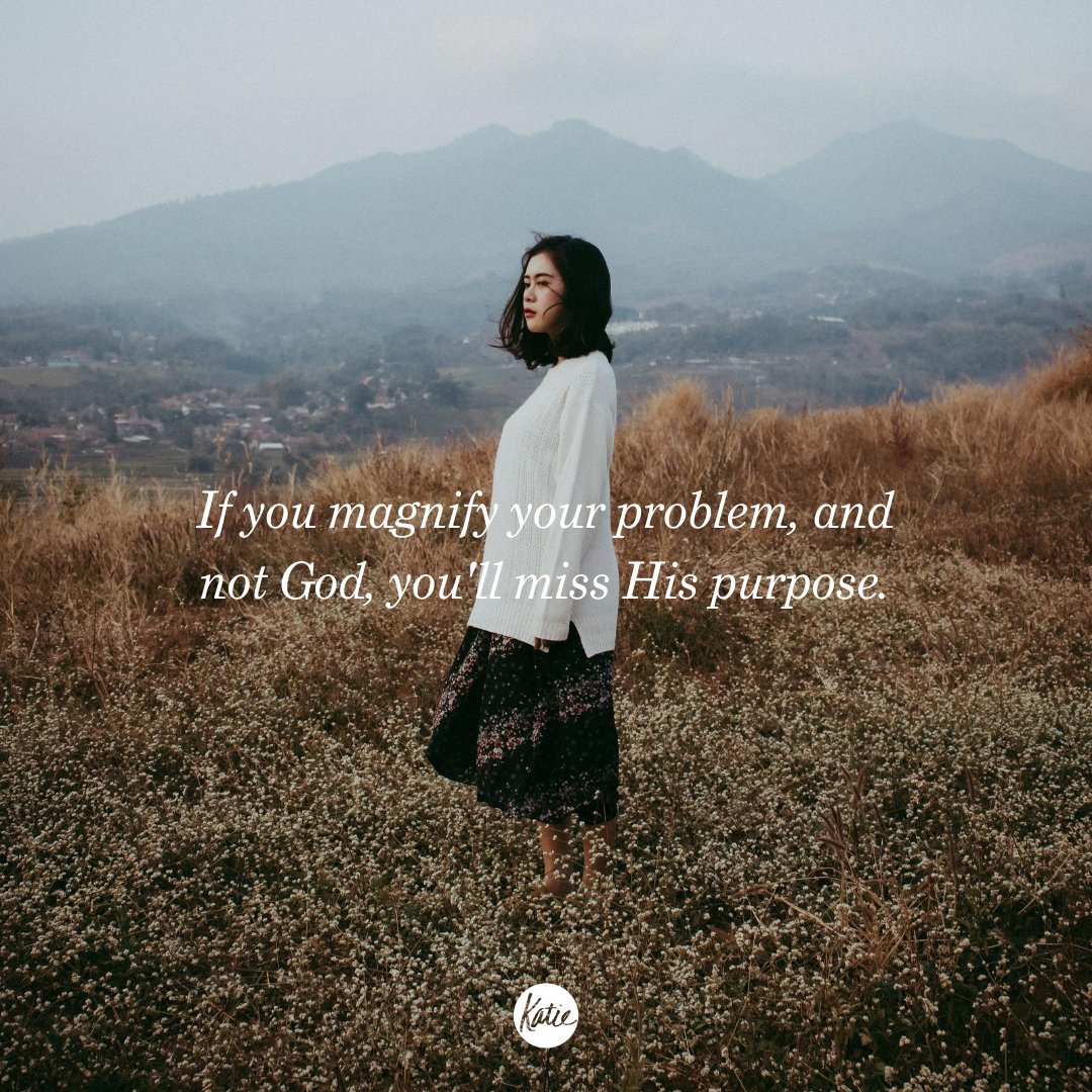 KatieSouza111's tweet photo. If you magnify your problem, and not God, you'll miss His purpose. But as we begin to focus on Him and Who He is, we will be able to walk through every trial and hear His voice leading the way. #findpurposeineverything #Godiswithyou #Godisforyou #Godisstillmoving https://t.co/nFPJHWVz4x
