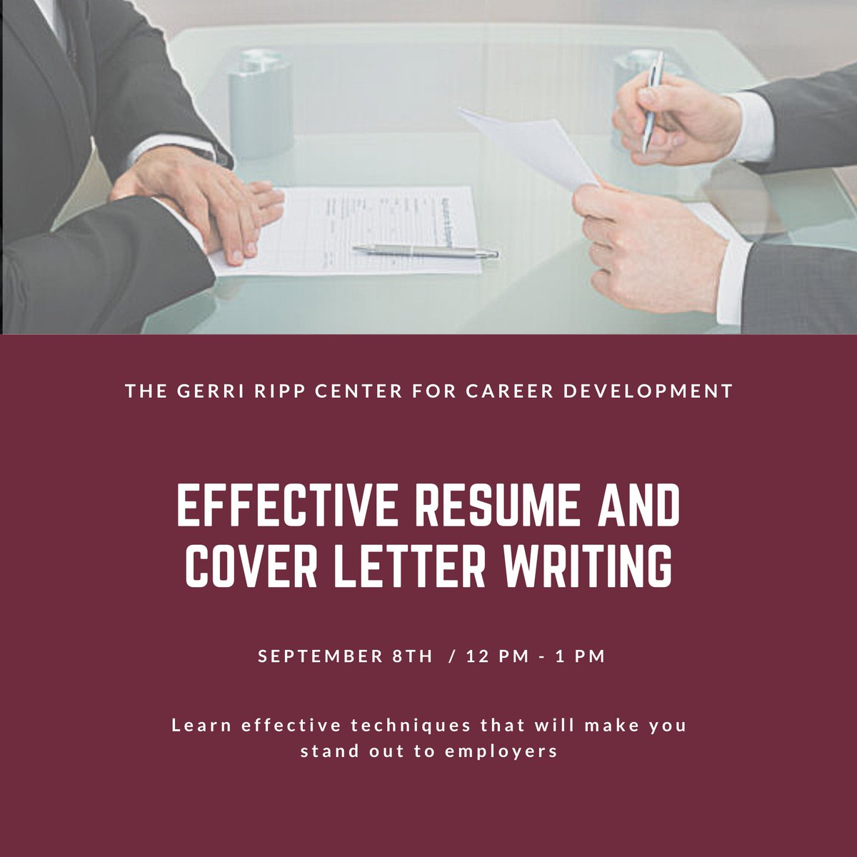 IONACareers's tweet photo. Effective Resume &amp; Cover Letter: Do you want to stand out to employers? The Effective Resume&amp; Cover Letter Writing Workshop will help you identify your relevant skills and elaborate on your professional experiences to do just that. https://t.co/6qcMmoFbIx