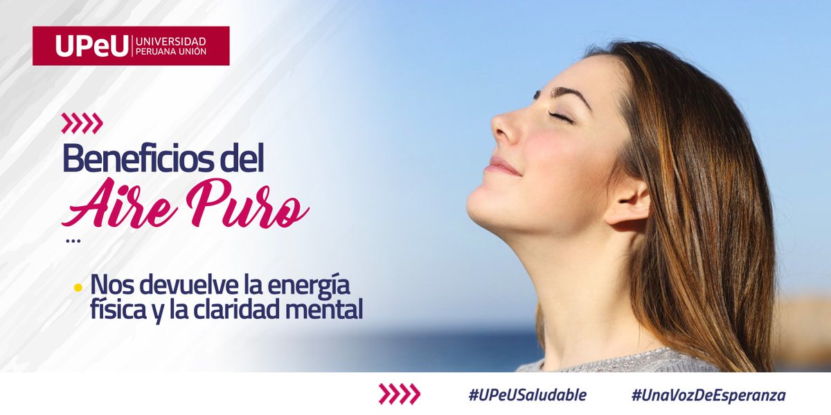 UPeUOficial's tweet photo. 💨 Beneficios del Aire Puro: Nos devuelve la energía física y la claridad mental. #UPeUSaludable  💪🥗💧🚫🛌📖🙏 #UnaVozDeEsperanza https://t.co/DAS9v8CLnu