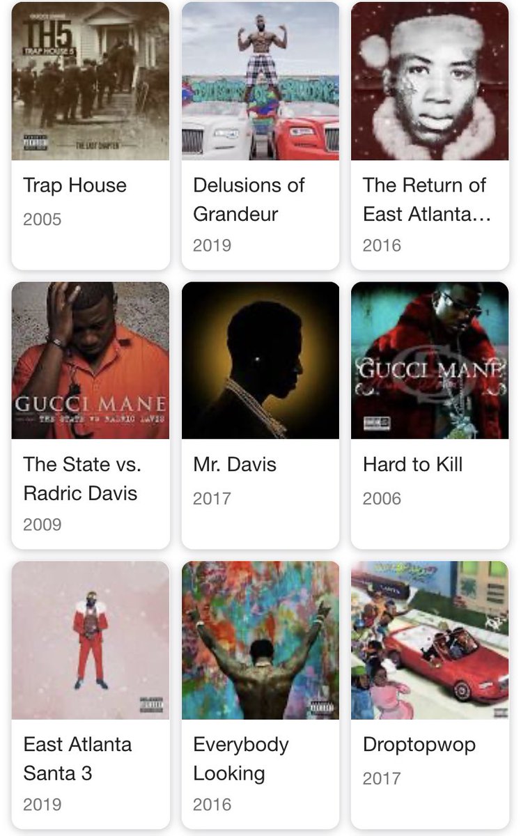 How Gucci Mane fans see his discog (a thread)