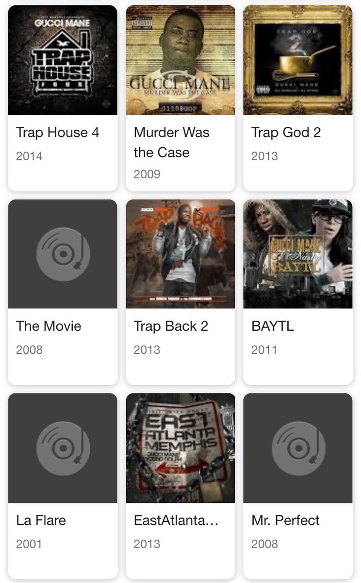 How Gucci Mane fans see his discog (a thread)