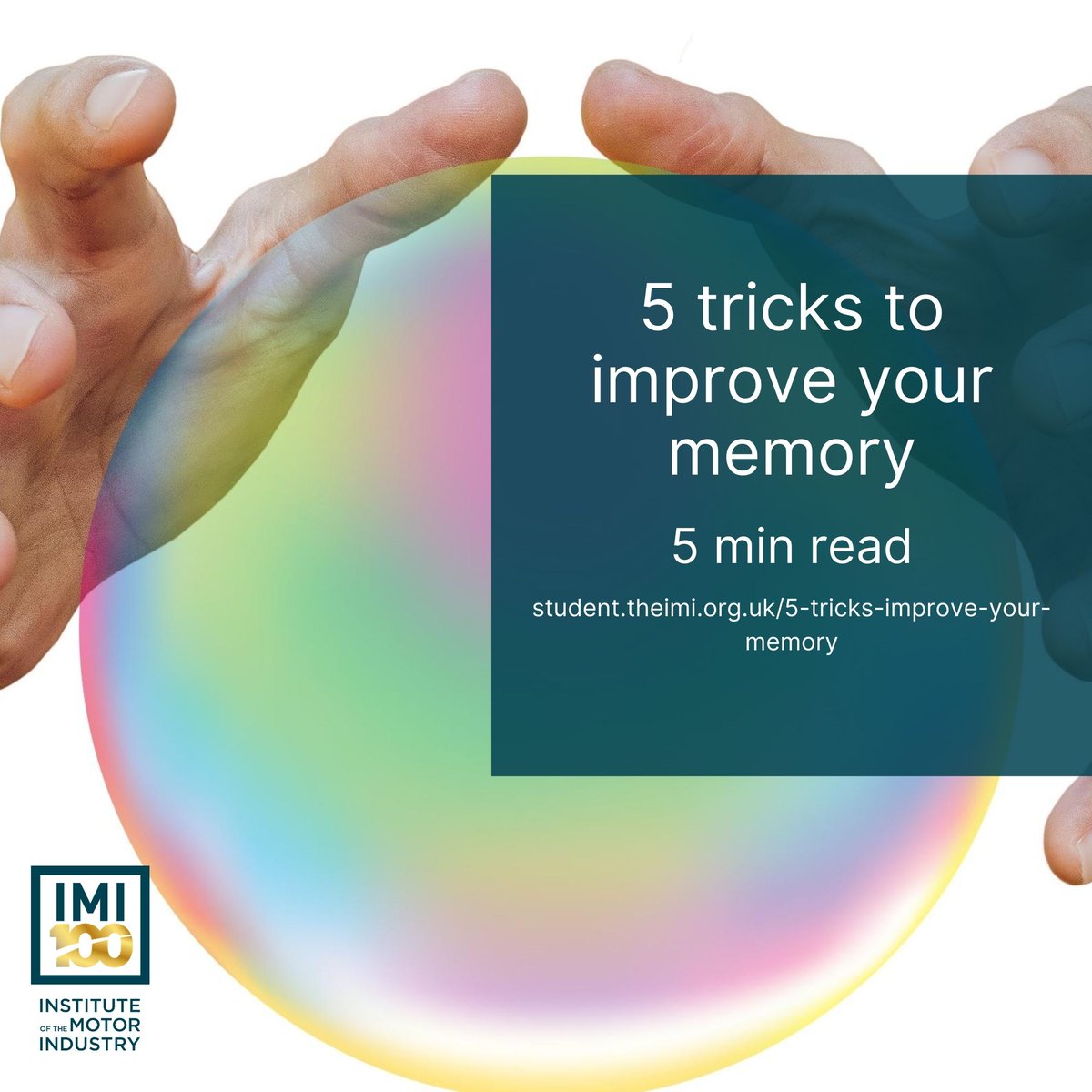 '5 tricks to improve your memory' 

People learn in different ways, but the most important thing is to retain the information.

Improve your memory with our latest blog '5 tricks to improve your memory'  

student.theimi.org.uk/5-tricks-impro…