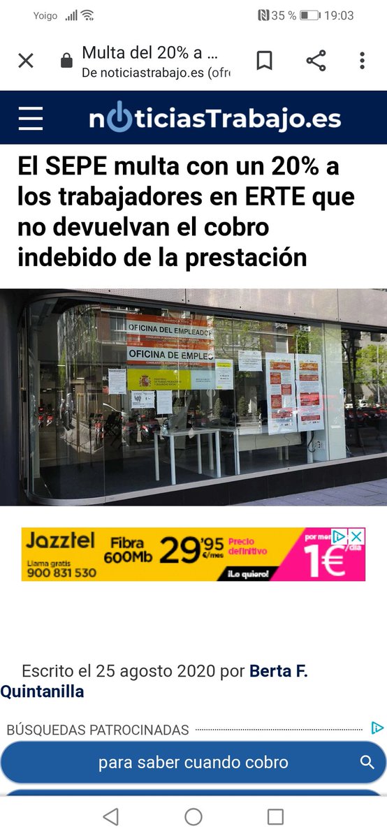 ¿Puedo multaros yo por estar ya dos meses sin percibir el erte? ¿Agosto será el tercero? Queréis recuperar más de lo que habéis dado, por un error vuestro. <a href="/empleo_SEPE/">SEPE</a>