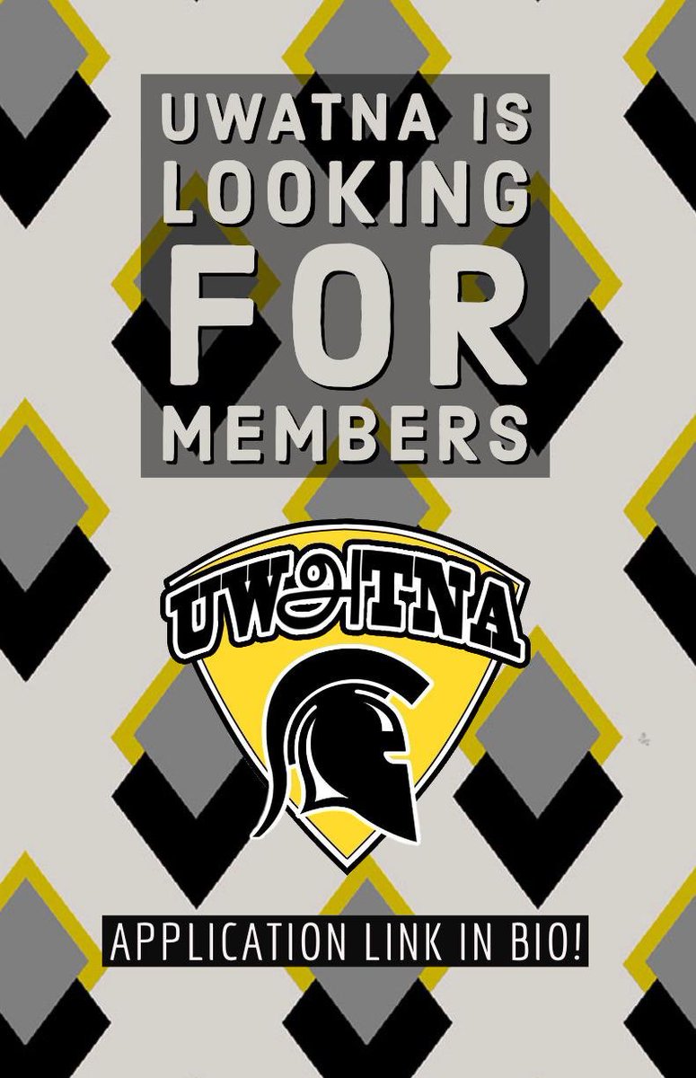 uwatna's tweet photo. Fall term is approaching which means we’re recruiting members for uWATNA! 🎉
—
Working with our team is a great opportunity to grow as an individual, a student and a leader! 
—
If interested, check the application link in our bio and direct message us if you have any questions 😁 https://t.co/XM0CmpMIty