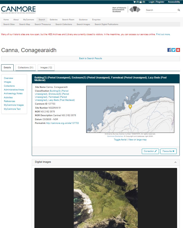 Peter_McKeague's tweet photo. You can find out more about this site
https://t.co/vaXJiUJqT6 and others on Canna on Canmore or read about the RCAHMS survey of the island here: https://t.co/aPI8VGC0Ka but not view the underlying survey data online (yet) #s504 #EAA2020virtual https://t.co/9sw2VOtBLc