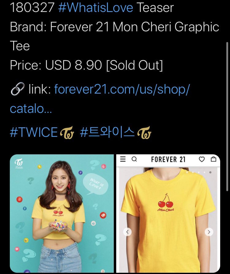 Even her outfits gets sold out 